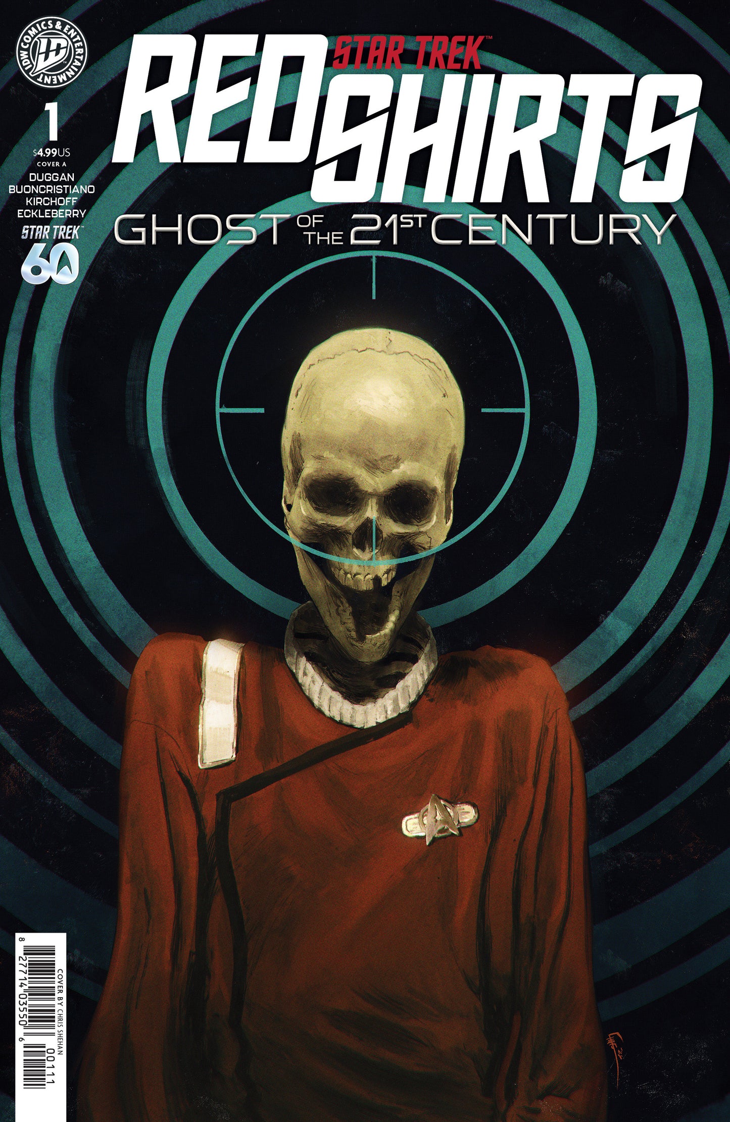 STAR TREK RED SHIRTS GHOST OF THE 21ST CENTURY #1 CVR A CHRIS SHEHAN
