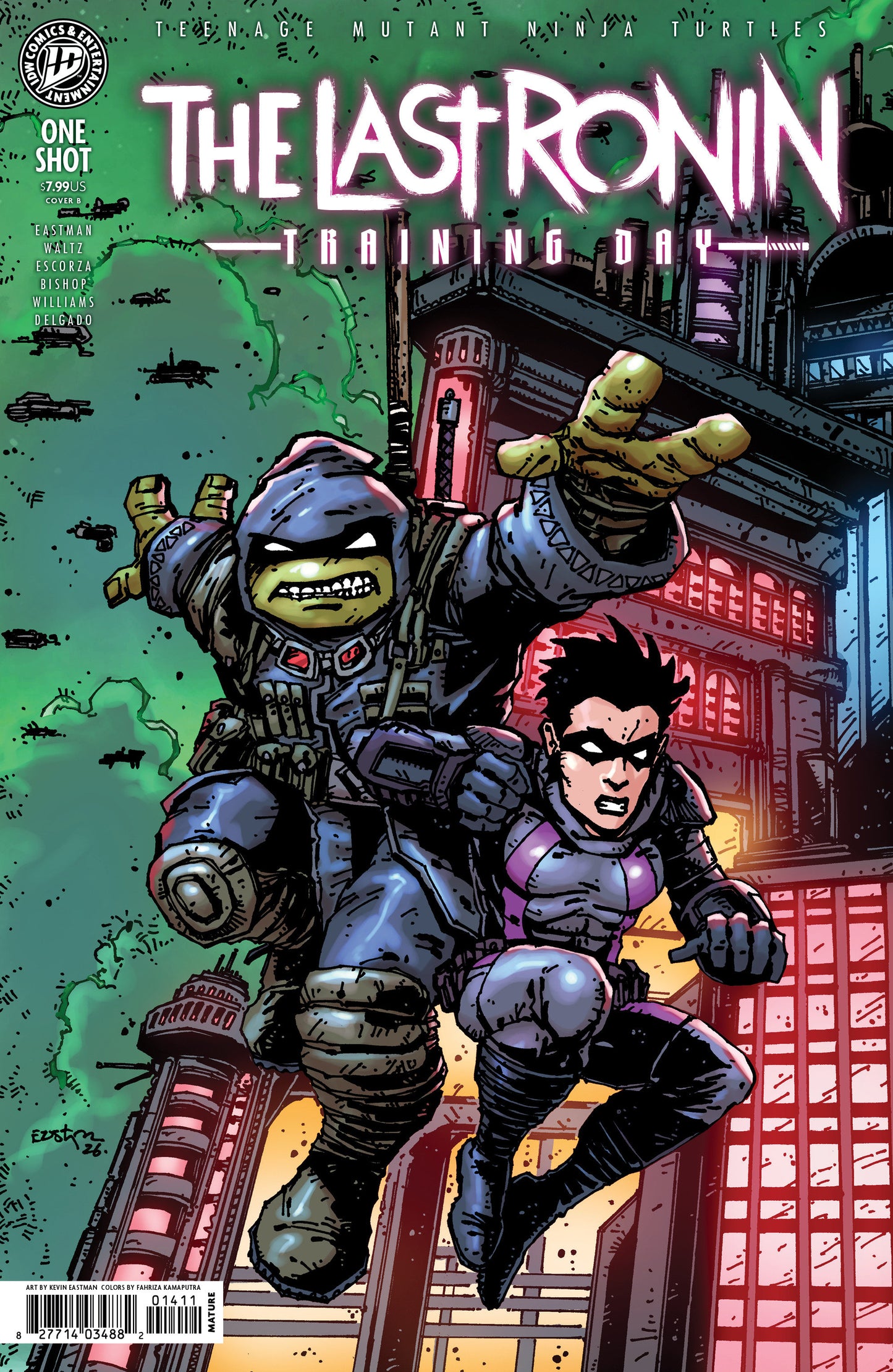 TEENAGE MUTANT NINJA TURTLES THE LAST RONIN TRAINING DAY CVR B KEVIN EASTMAN VAR