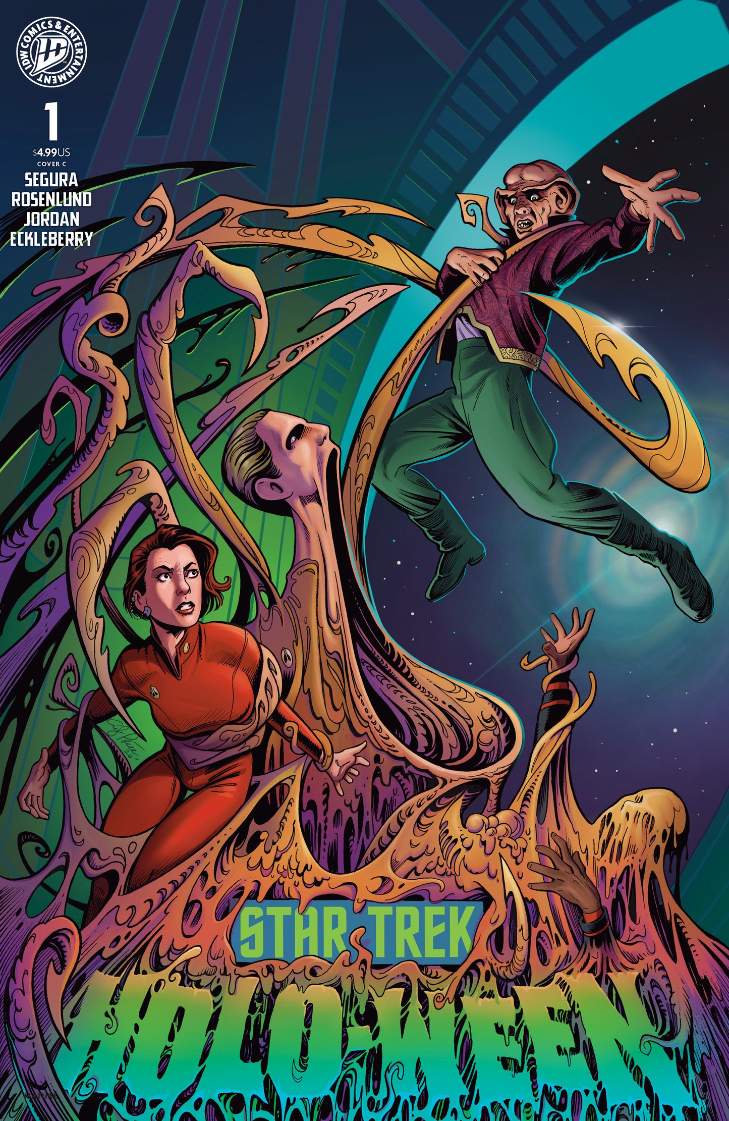 STAR TREK: HOLO-WEEN II #1 VARIANT C (PRICE IDW GOES DARK VARIANT)