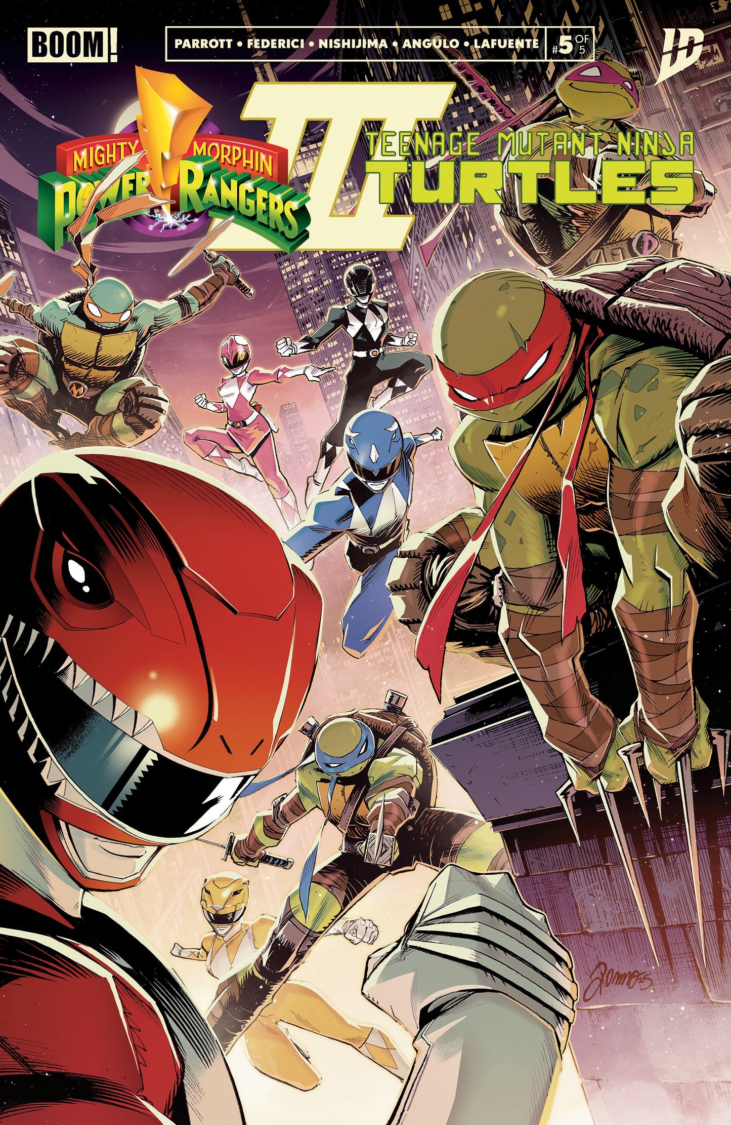 MIGHTY MORPHIN POWER RANGERS/TEENAGE MUTANT NINJA TURTLES III #5 CVR A ALESSIO ZONNO