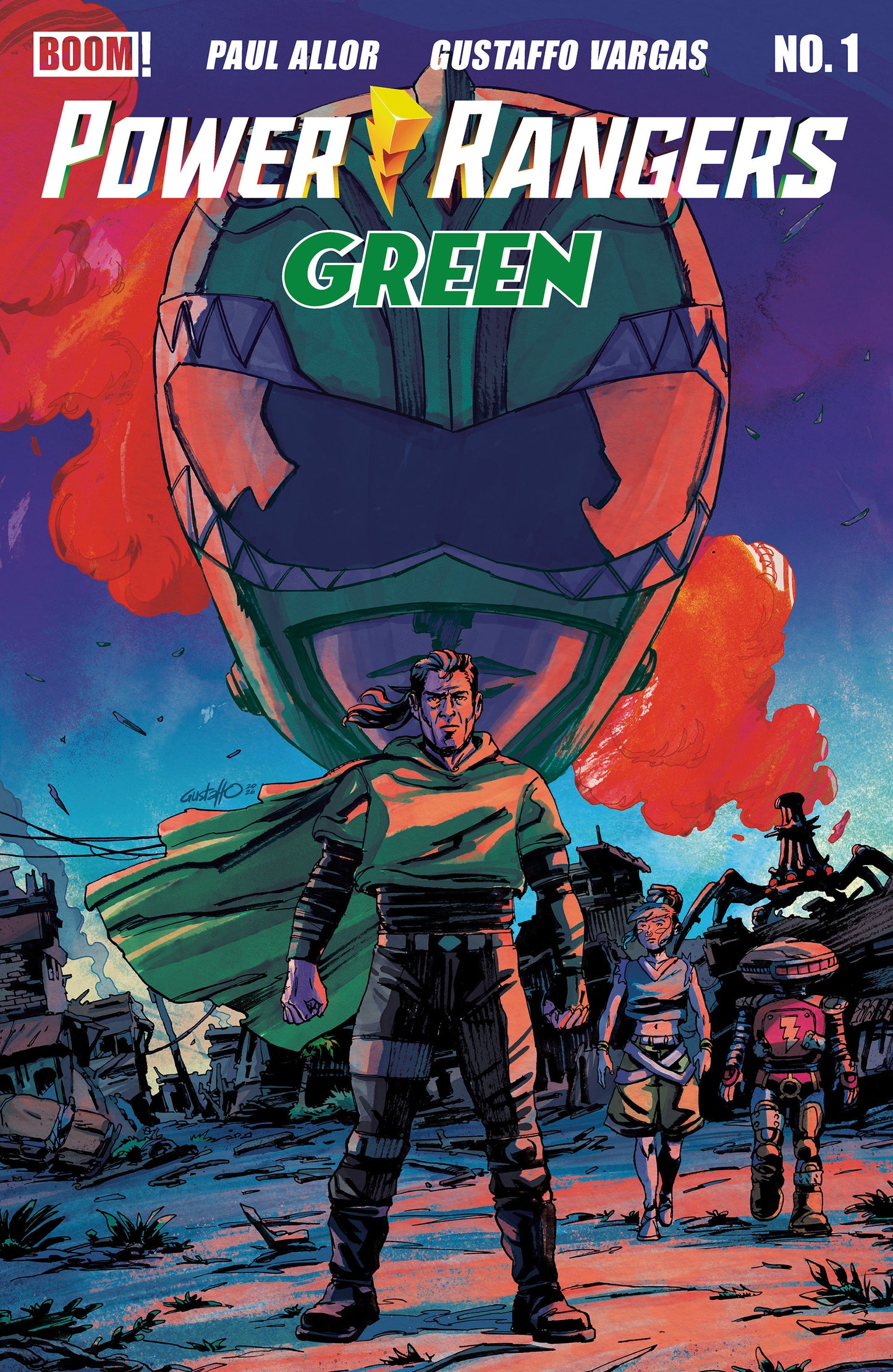 POWER RANGERS GREEN #1 CVR B GUSTAFFO VARGAS VAR