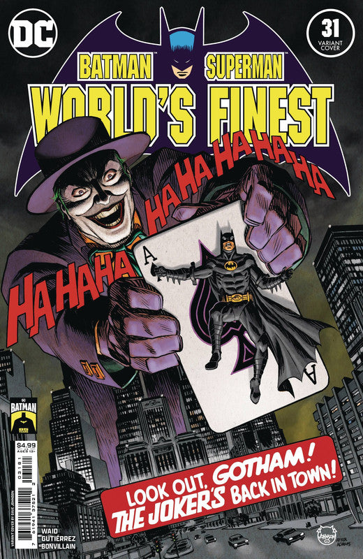 BATMAN SUPERMAN WORLDS FINEST #31 CVR F JOHNSON BA
