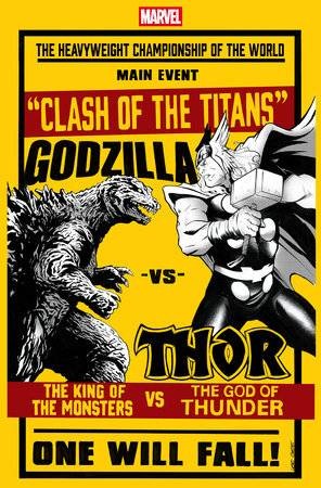 GODZILLA VS THOR #1 LEE GARBETT VERSUS VAR