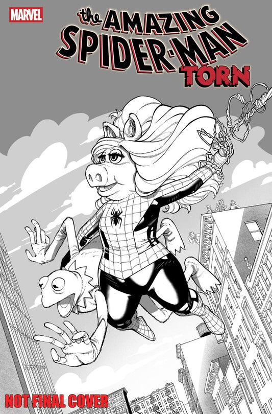 AMAZING SPIDER-MAN TORN #1 JAVIER GARRON MUPPETS VAR
