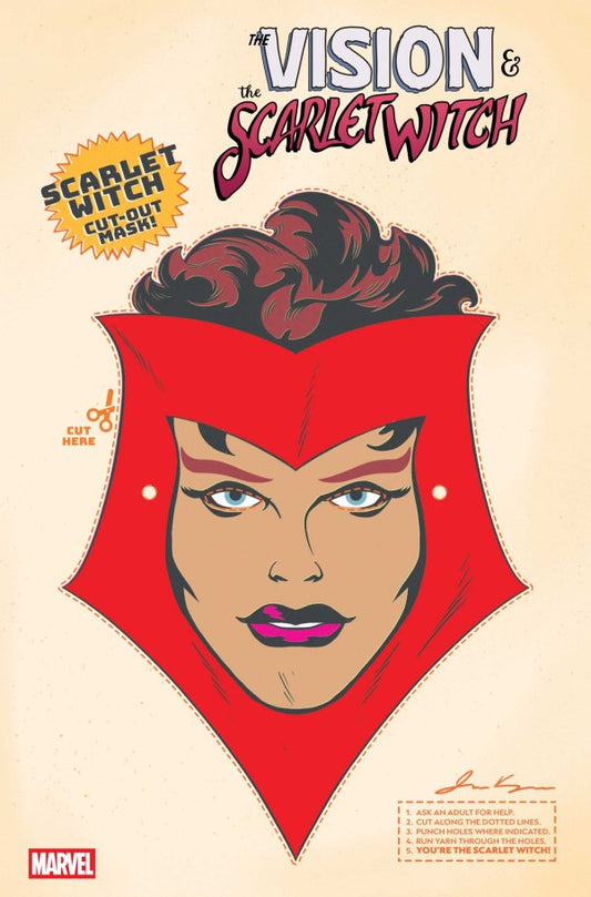 THE VISION & THE SCARLET WITCH #5 RETRO HALLOWEEN MASK VAR