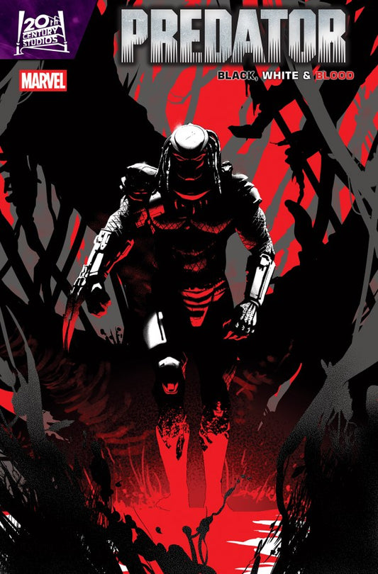 PREDATOR BLACK WHITE & BLOOD #3 PETE WOODS VAR