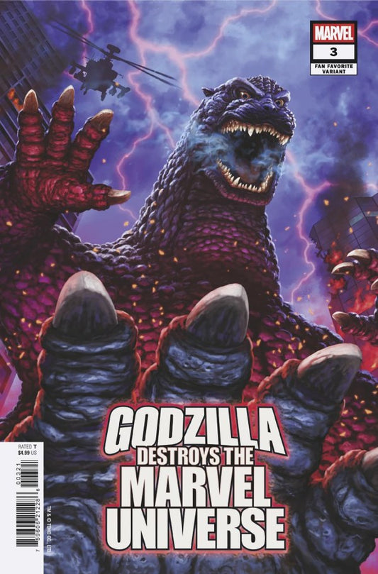 GODZILLA DESTROYS THE MARVEL UNIVERSE #3 KAIDA YUJI FAN FAVORITE VAR