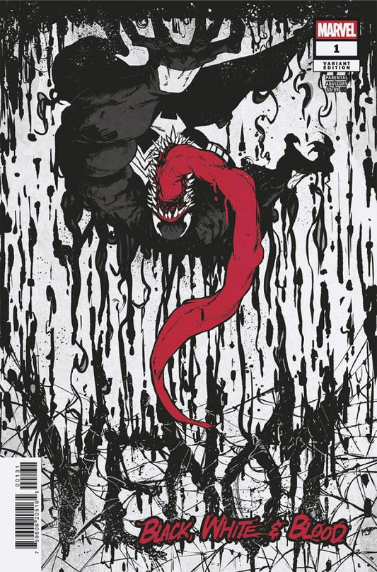 VENOM BLACK WHITE & BLOOD #1 SANFORD GREENE VAR