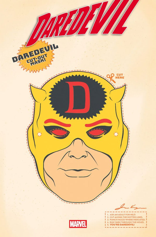 DAREDEVIL #25 RETRO HALLOWEEN MASK VAR