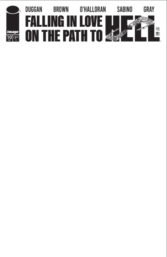FALLING IN LOVE ON THE PATH TO HELL #10 CVR C BLANK SKETCH VAR (MR)